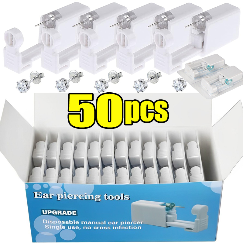 Body Jewelry Factory - 1/50 stücke Ohr Piercing Pistole Einweg