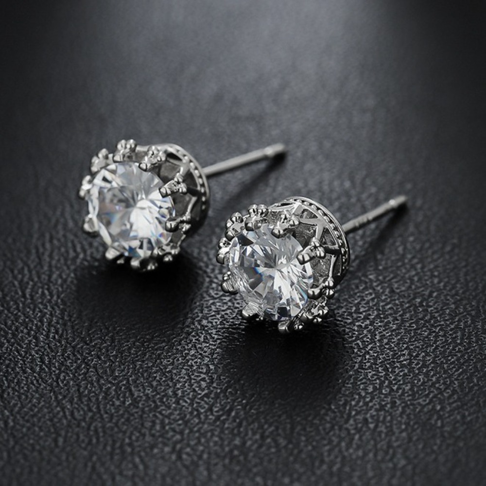 Body Jewelry High End - 1 Paar achteckiger Stern-Zirkon-Schmuck im luxuriösen