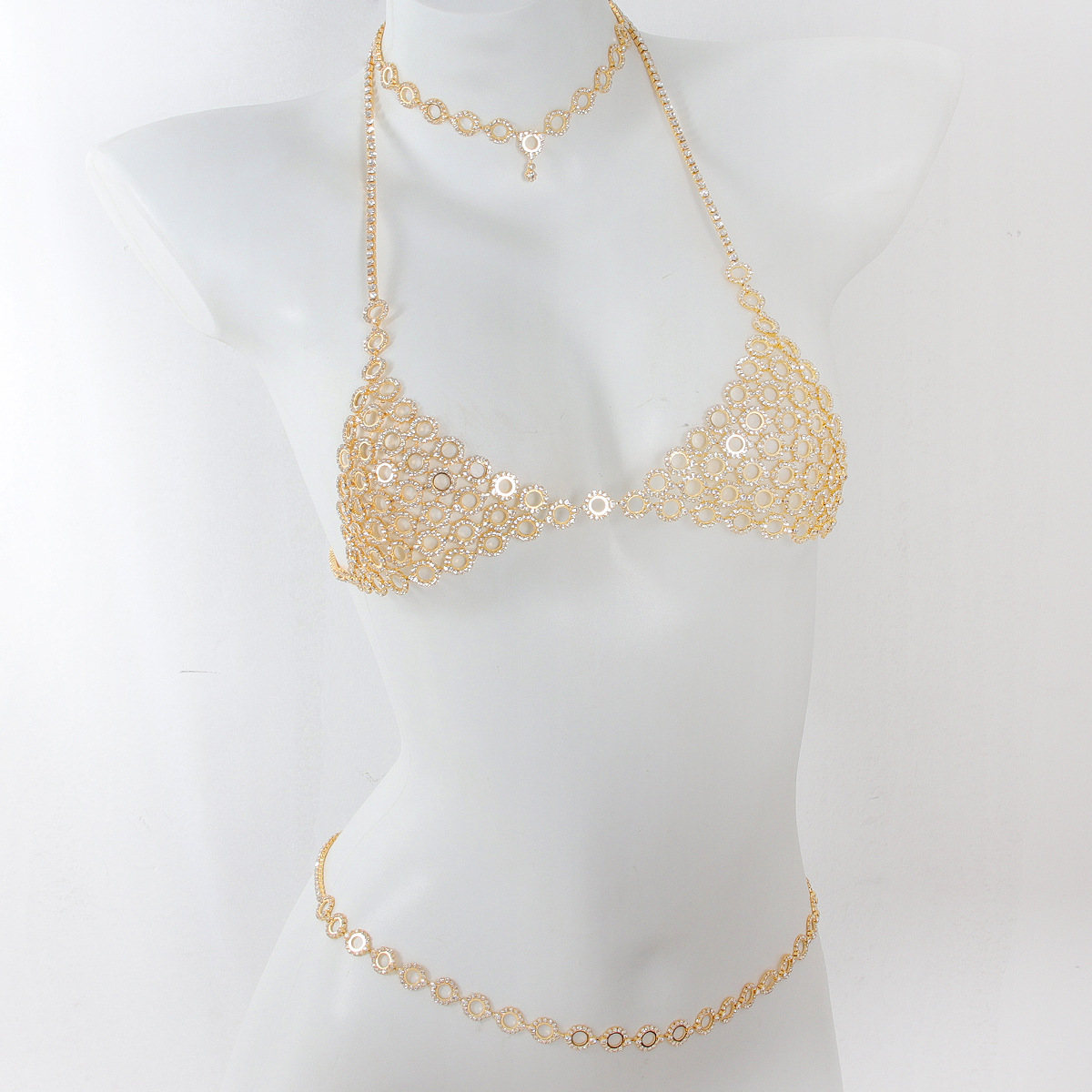 Body Jewelry Helix - Modische kreisförmige Spleißen leichte Luxus-Stil Strass
