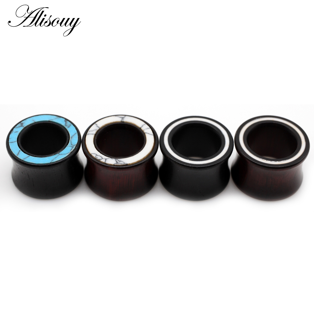 Body Jewelry High End - Alisouy 2PC High-End-Design Weiße Linie Holz