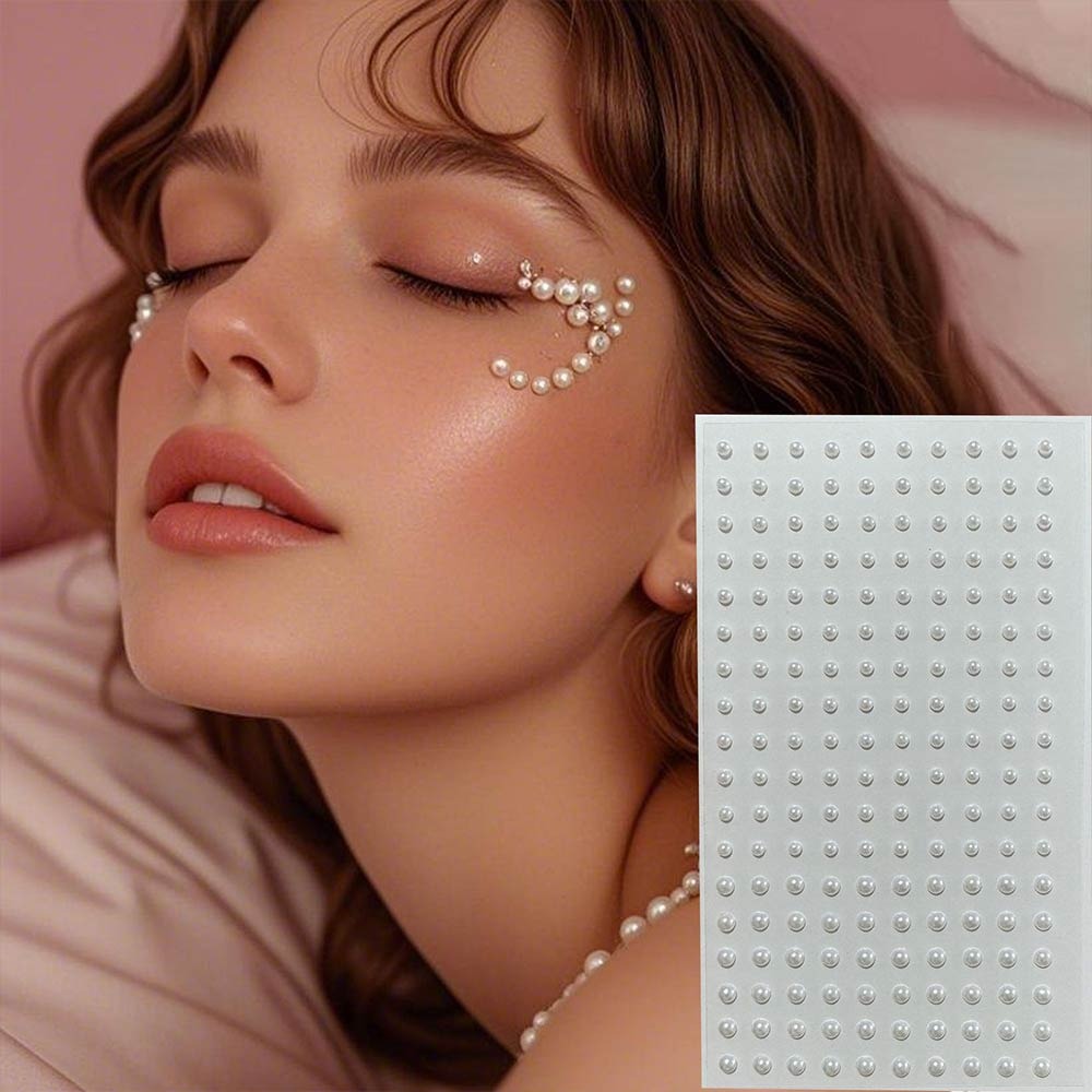 Body Jewelry Lip Ring - Wiederverwendbare Nicht-Durchstechende Lippen-Nagelsticker Strass 5D Bunte