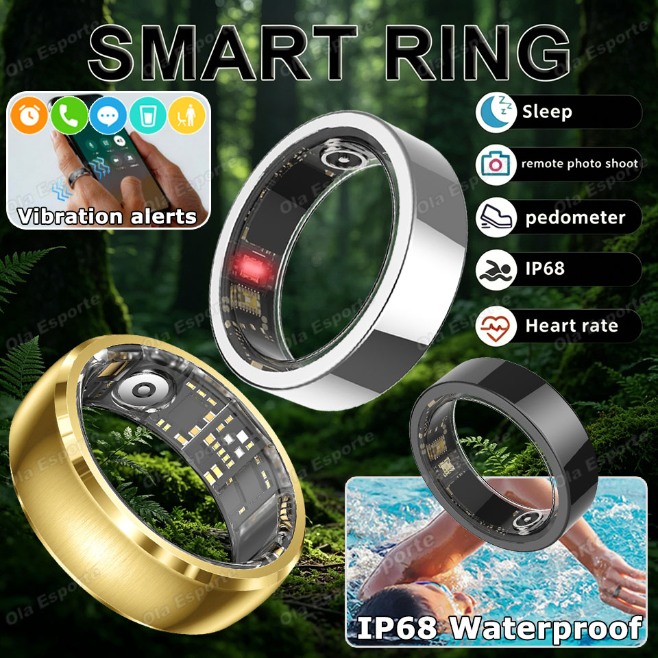 Daith Heart Ring - Verbesserter Vibrationsalarm Smart Ring Wasserdichter Gesundheitsmonitor