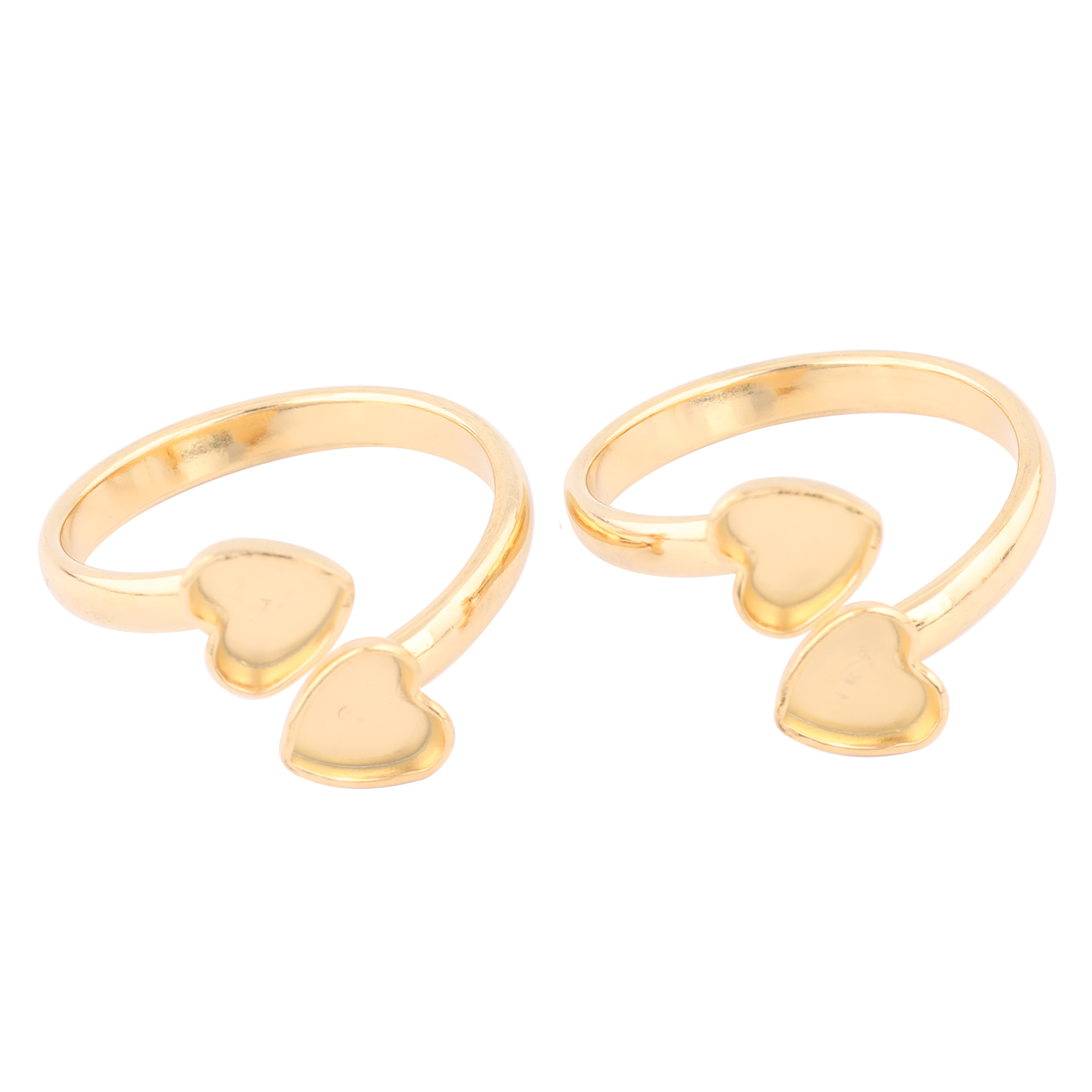 Daith Heart Ring - 10 Stück Edelstahl vergoldet passend für