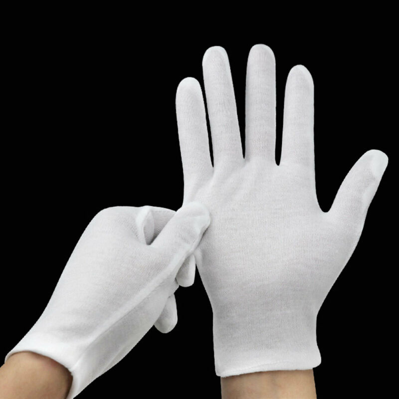 Body Jewelry Websites - 24 Stück weiße Handschuhe, 12 Paar