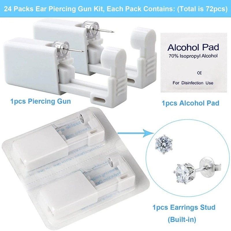 1/50 stücke Ohr Piercing Pisto – Body Jewelry Factory Bewertung und Preis