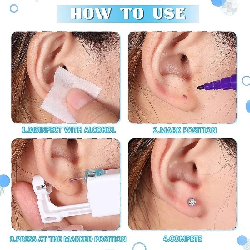 1/50 stücke Ohr Piercing Pisto – Body Jewelry Factory Bewertung und Preis