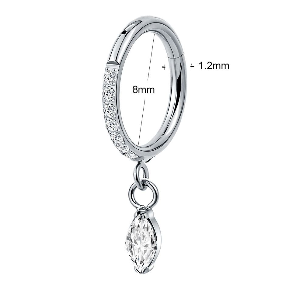 5er-Set Titan-Zirkonia-Creolen – Body Jewelry Trend Bewertung und Preis