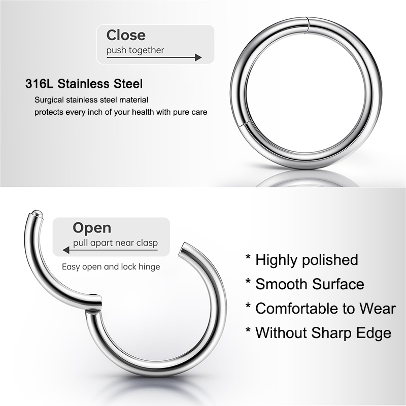16G 316L Chirurgischer Stahl K – Body Jewelry Lip Ring Bewertung und Preis