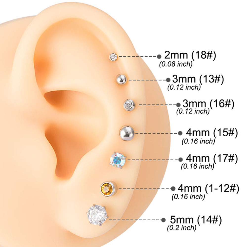 1pc Einweg Grün Ohr Piercing W – Body Jewelry Factory Bewertung und Preis