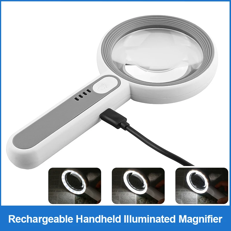Wiederaufladbare Handlupe, 12- – Body Jewelry Websites Bewertung und Preis