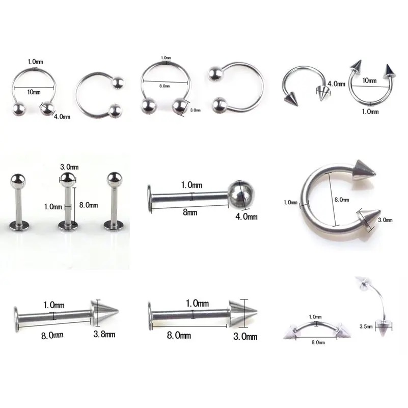 45/80/110 Stück Mix Stile Edel – Body Jewelry Storage Bewertung und Preis