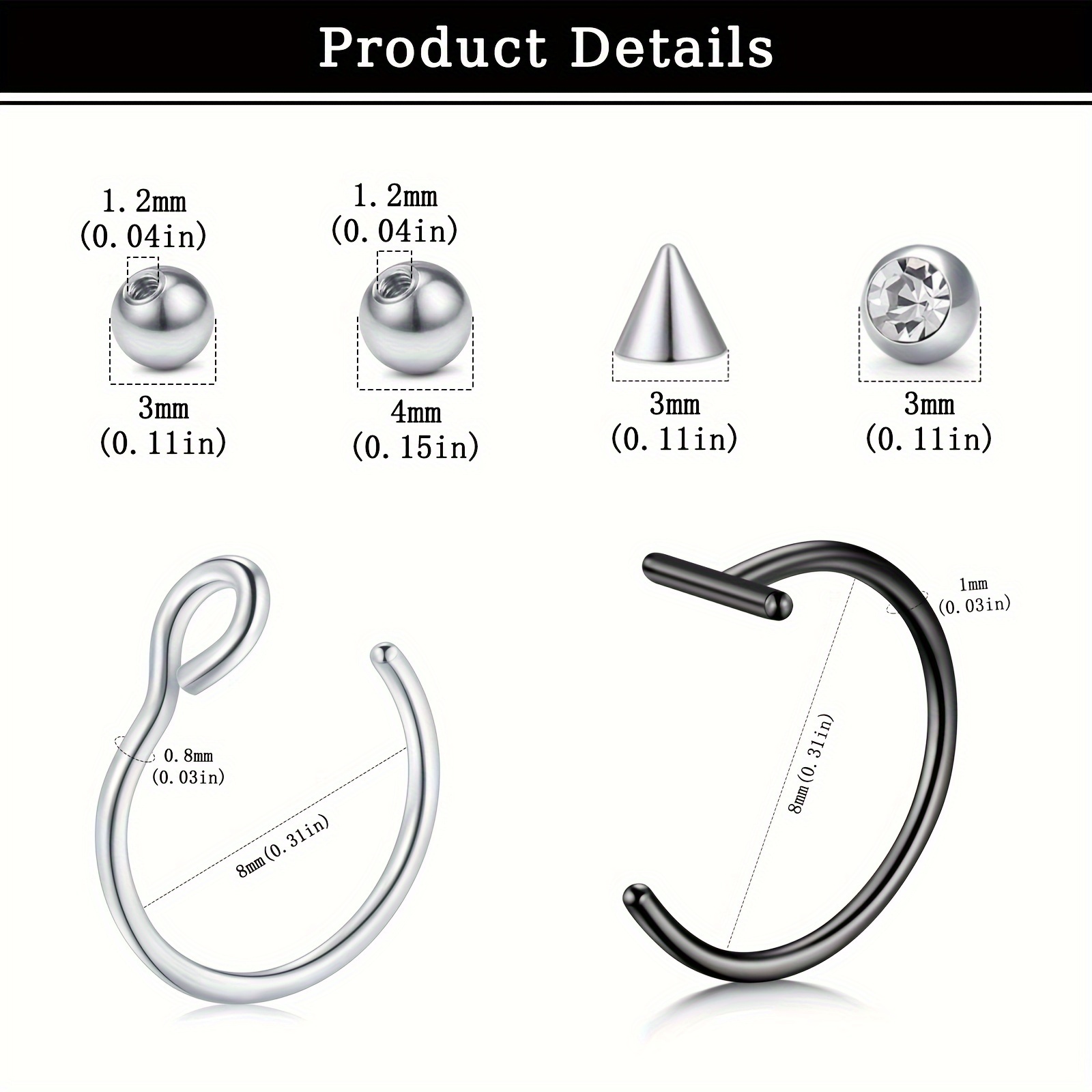 Fake-Piercings, Fake-Lippenrin – Body Jewelry Lip Ring Bewertung und Preis