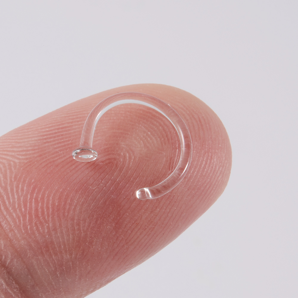 1PC Glas Nase Stud Transparent – Body Jewelry Storage Bewertung und Preis