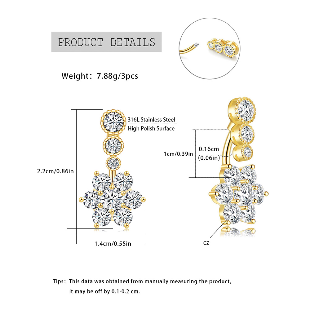 Bauchring aus Edelstahl, asymm – Body Jewelry Urban Bewertung und Preis