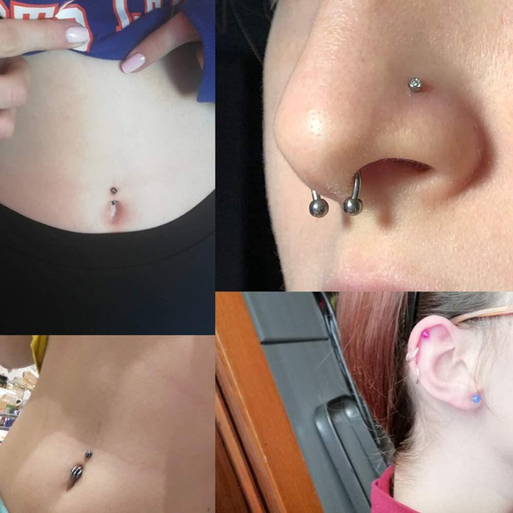 150/140/85/70/42-teiliges Körp – Body Jewelry Lip Ring Bewertung und Preis