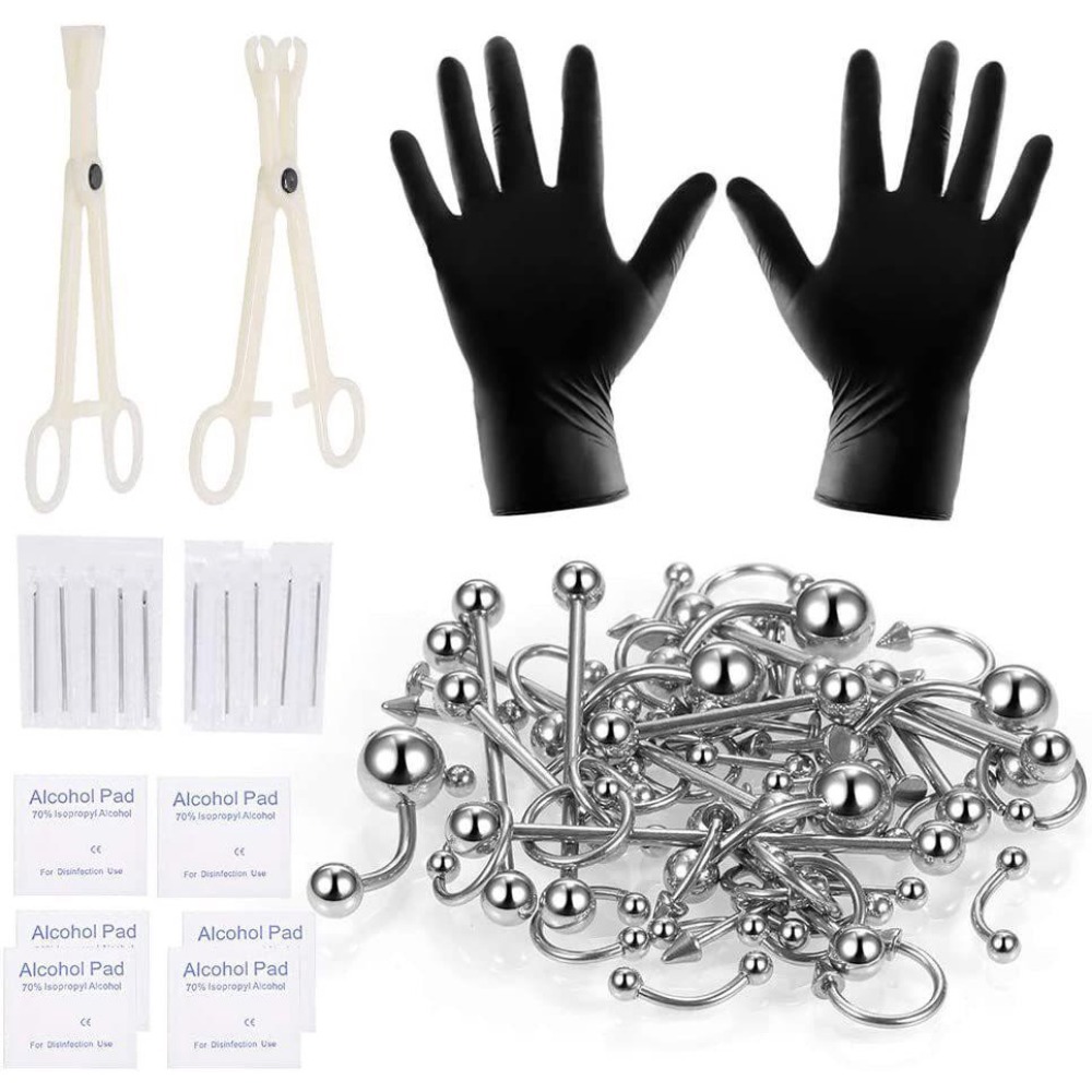 150/140/85/70/42-teiliges Körp – Body Jewelry Lip Ring Bewertung und Preis