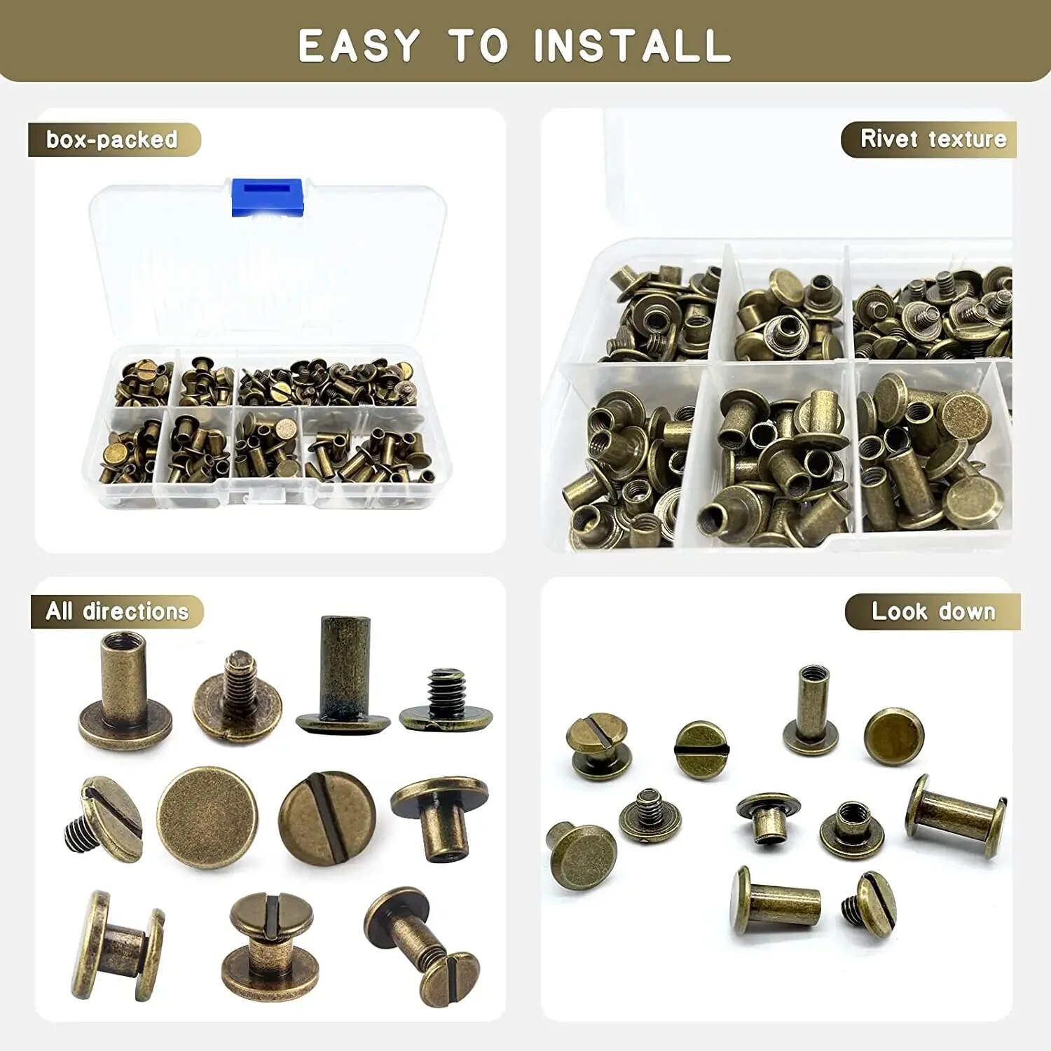 90 Sets Chicago-Schraubenset,  – Body Jewelry Chicago Bewertung und Preis