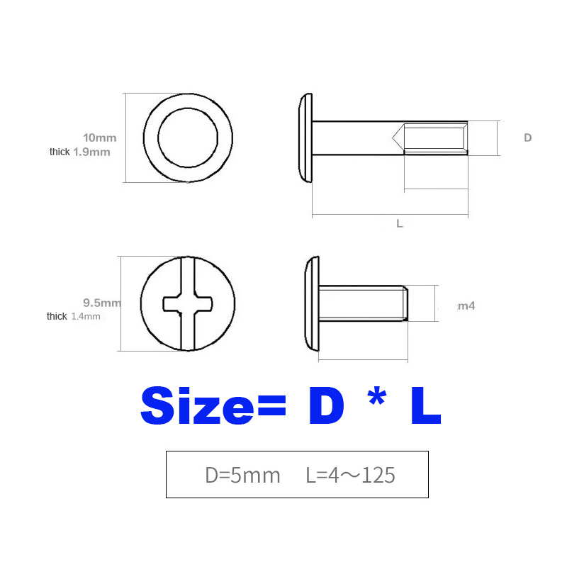 2/10 Stück M5x4-150mm Goldene  – Body Jewelry Chicago Bewertung und Preis