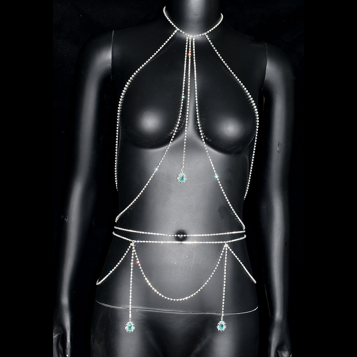 Sexy Strass BH Taille Kette Se – Body Jewelry Trend Bewertung und Preis