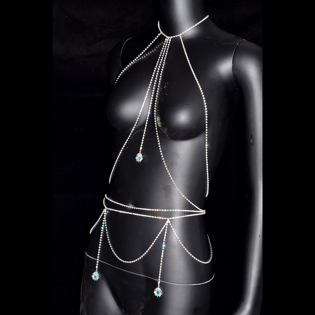 Sexy Strass BH Taille Kette Se – Body Jewelry Trend Bewertung und Preis