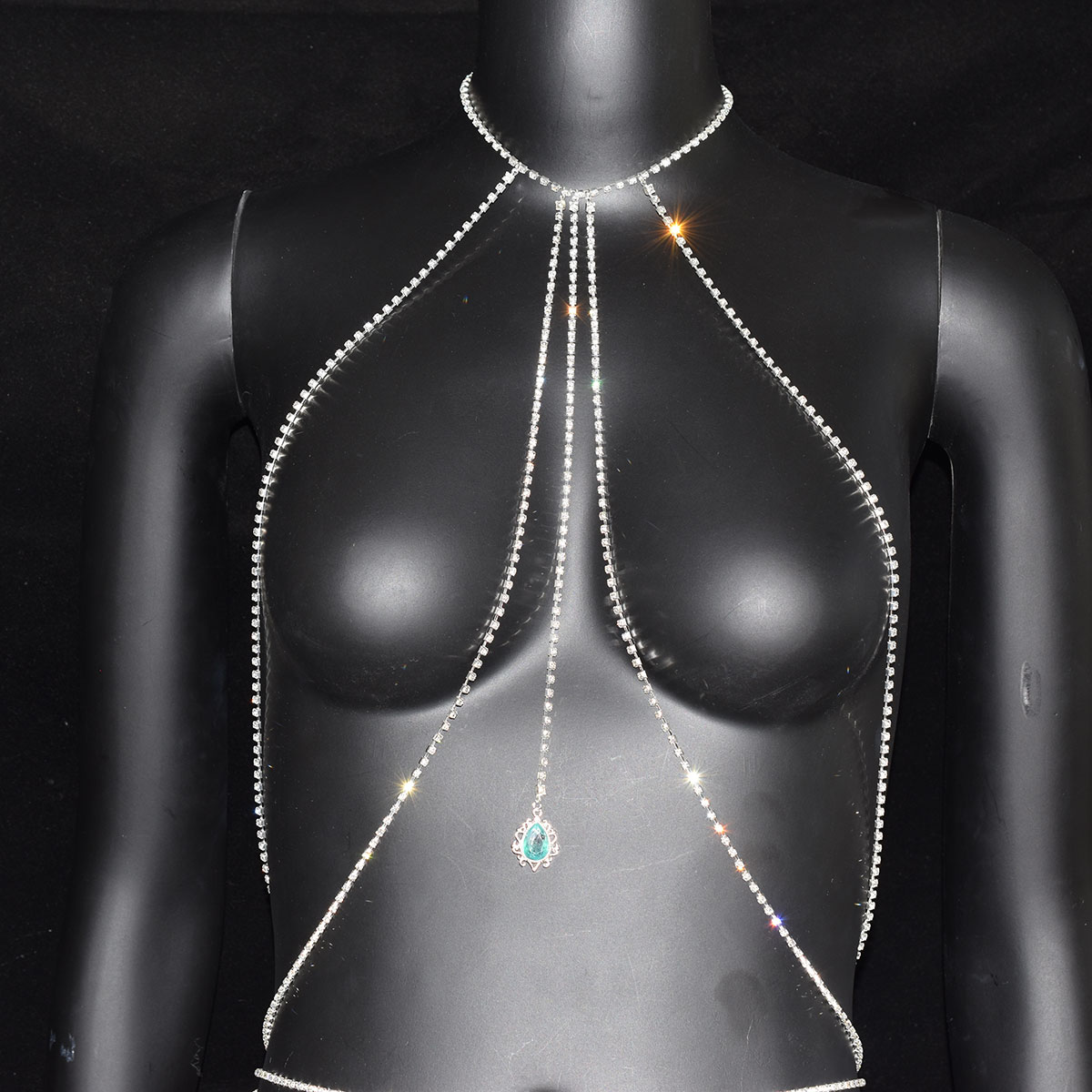 Sexy Strass BH Taille Kette Se – Body Jewelry Trend Bewertung und Preis