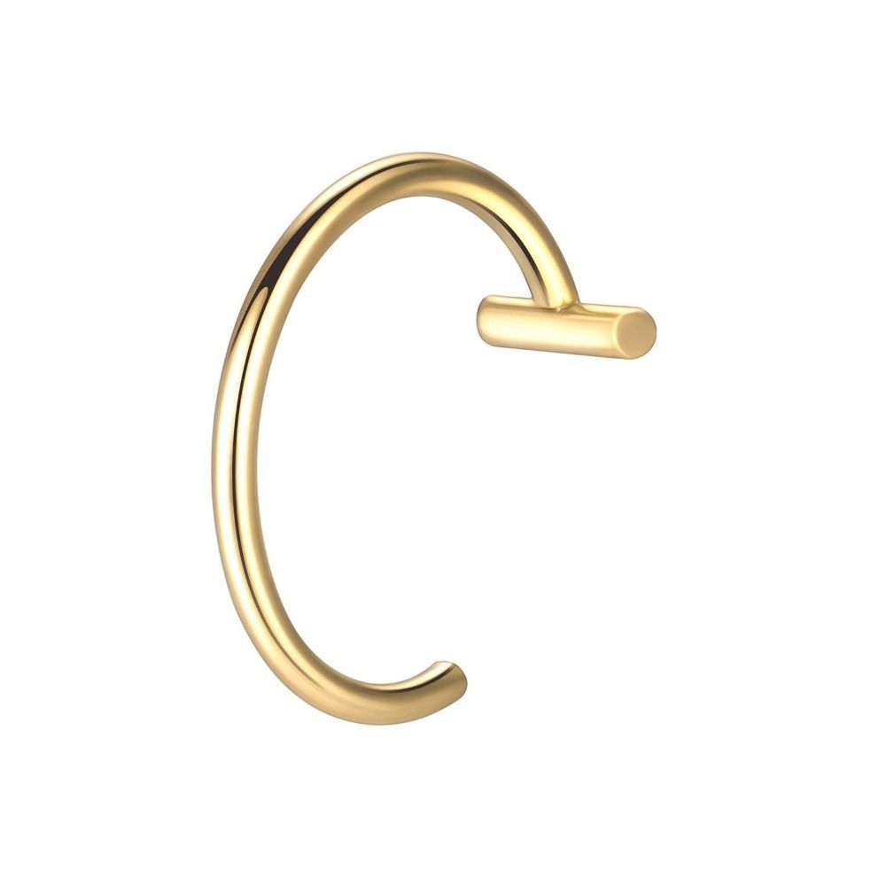 1PC Mode Edelstahl Gefälschte  – Body Jewelry Lip Ring Bewertung und Preis