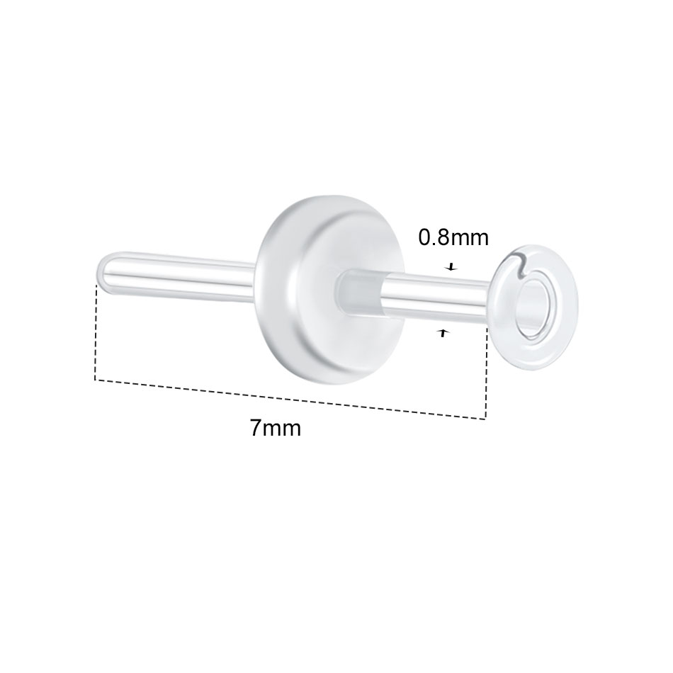 1/5 Stück Glas-Nasenstecker Tr – Body Jewelry Storage Bewertung und Preis