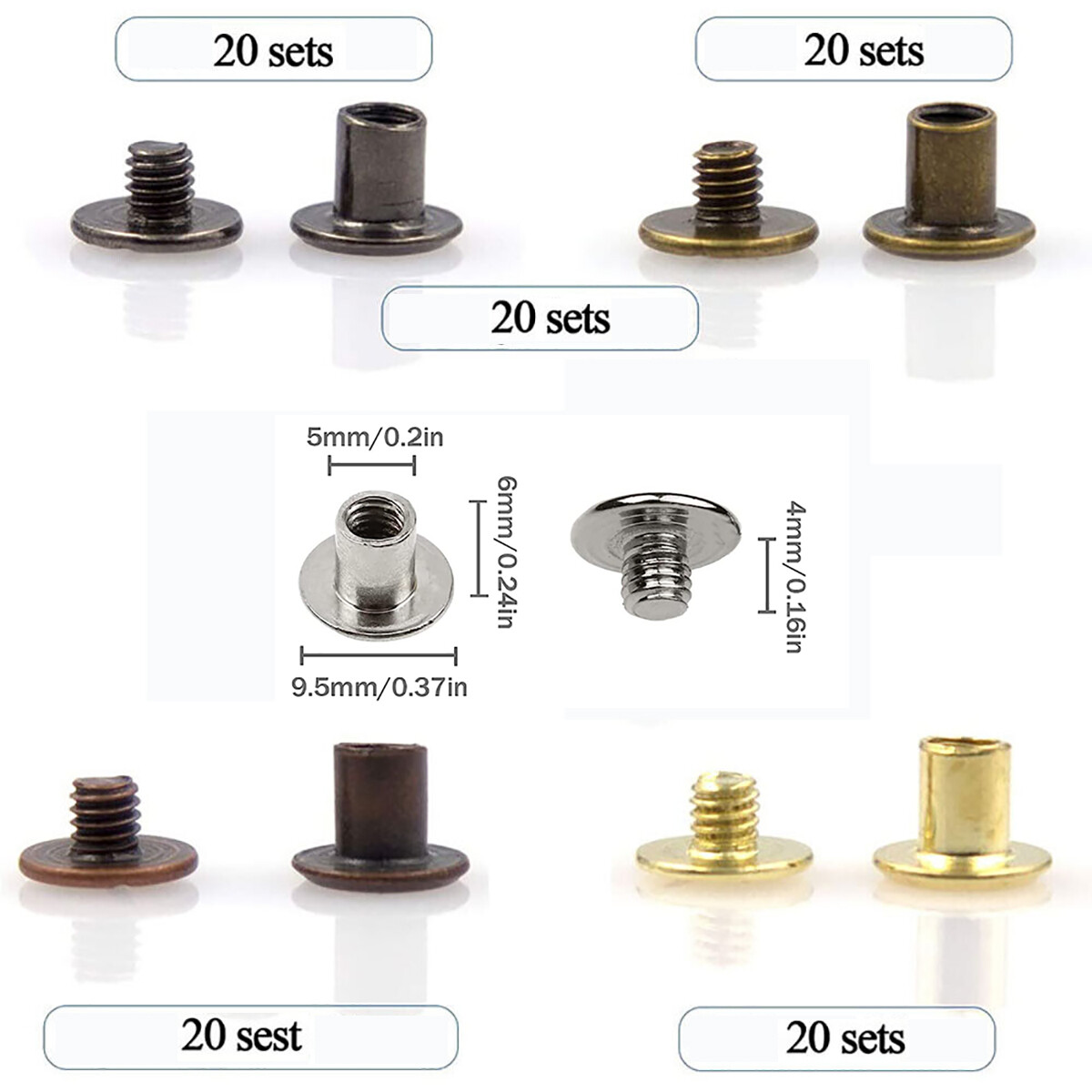 100 Sets M4 M5 Chicago Schraub – Body Jewelry Chicago Bewertung und Preis