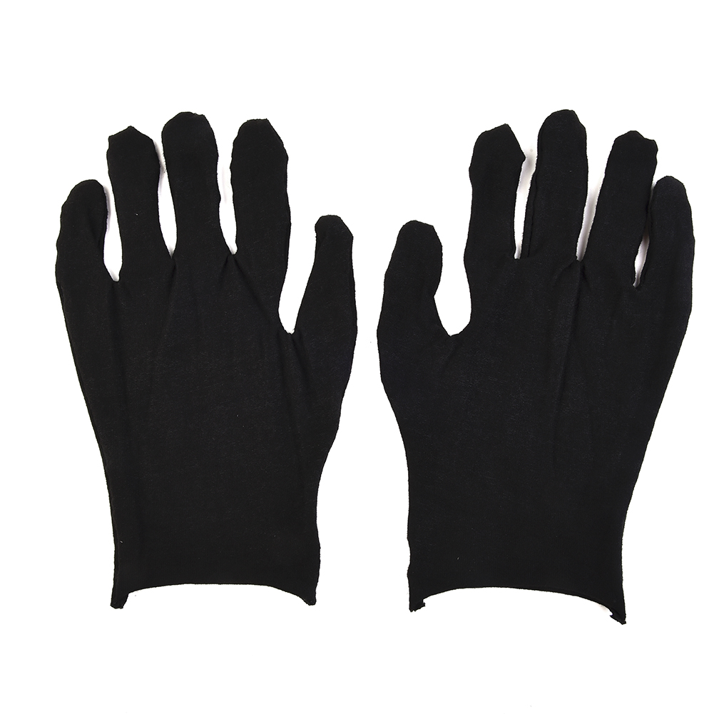 12 Paar schwarze Baumwollhands – Body Jewelry Websites Bewertung und Preis
