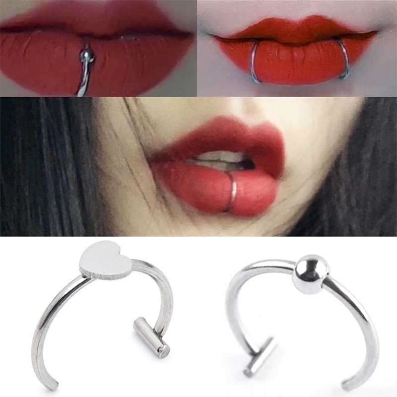 1 Stück Edelstahl Fake Nasenri – Body Jewelry Lip Ring Bewertung und Preis