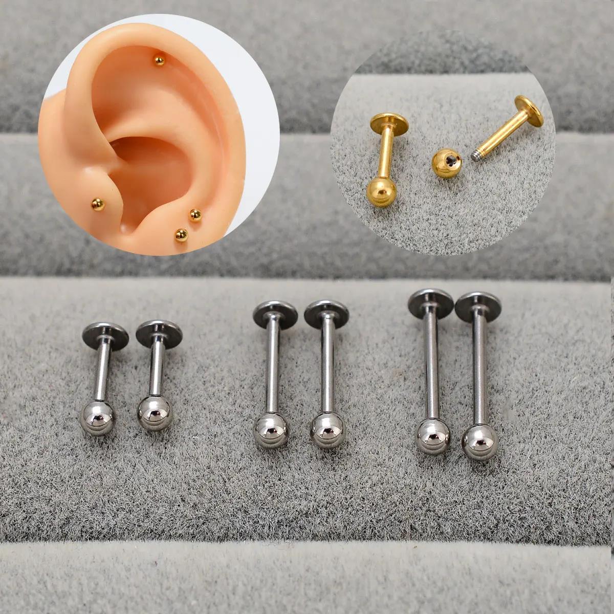 6/8/10/12 mm Edelstahl goldene – Body Jewelry Trend Bewertung und Preis