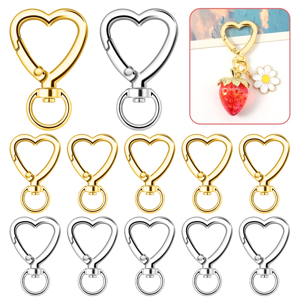 10 Stück Metall-Herz-Karabiner – Daith Heart Ring Bewertung und Preis