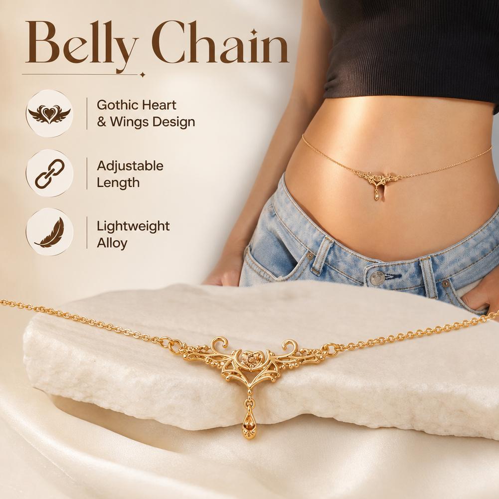 Gotische Herzflammen-Taillenke – Body Jewelry Outfit Bewertung und Preis