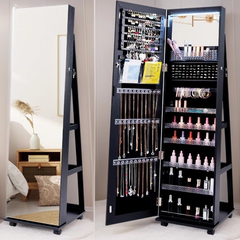 Drehbarer Standspiegel aus Mas – Body Jewelry Storage Bewertung und Preis