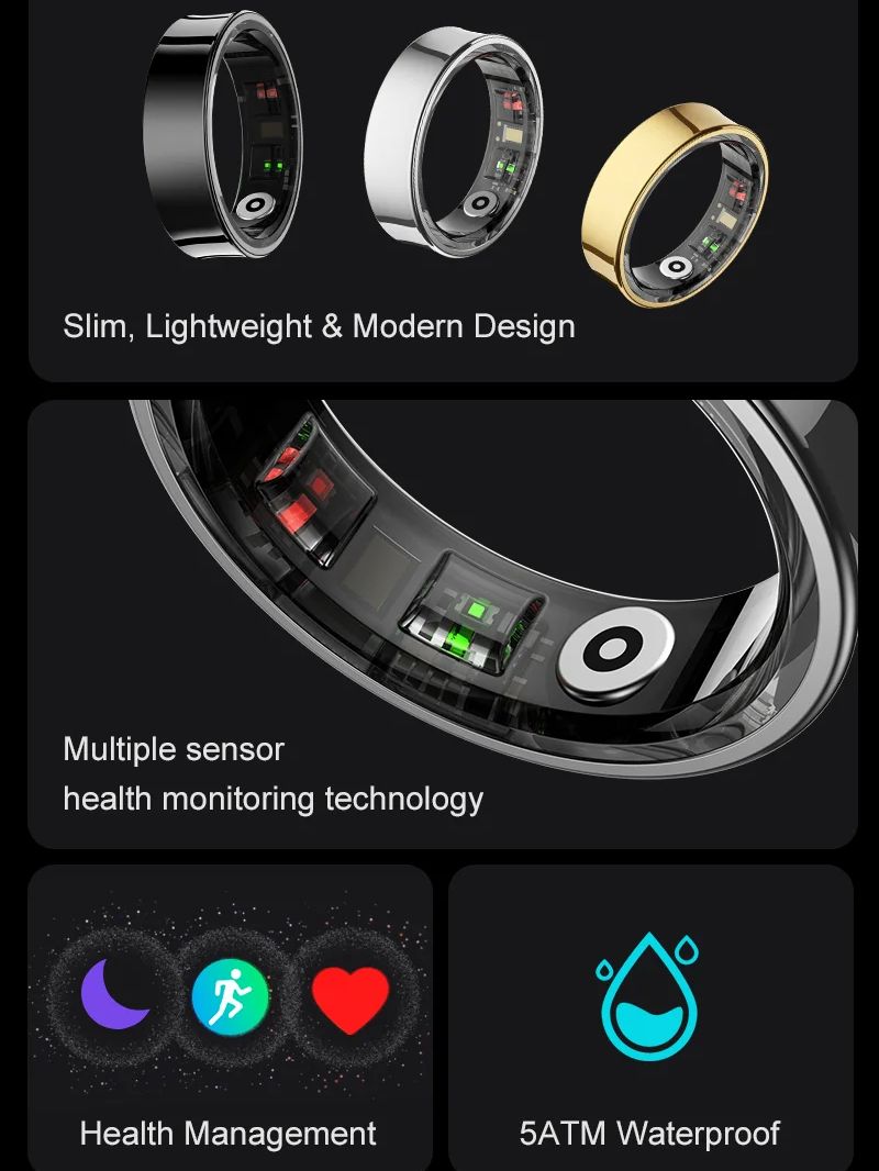 Neue Smart Ring R09 Gesundheit – Daith Heart Ring Bewertung und Preis